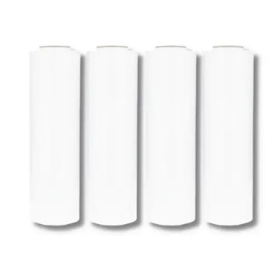 PSBM 4 Rolls 15" x 1500' 90 Gauge Cast Hand Pallet Stretch Wrap Plastic Shrink Film image {5}