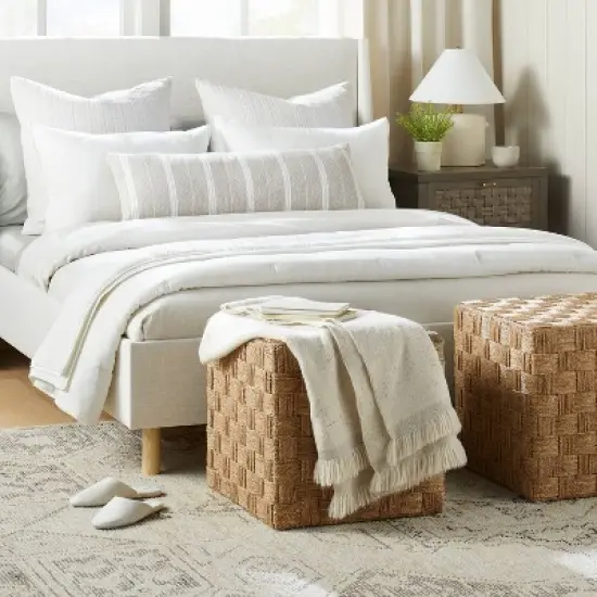 Lynwood Checkerboard Woven Cube - Threshold&trade; designed with Studio McGee image {1}