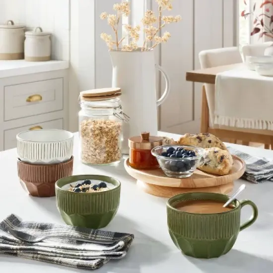 Wooden Pedestal Lazy Susan Natural - Hearth & Hand&trade; with Magnolia image {1}