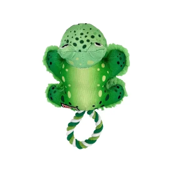 KONG Cozie Tuggz Frog Dog Toy - S/M image {3}