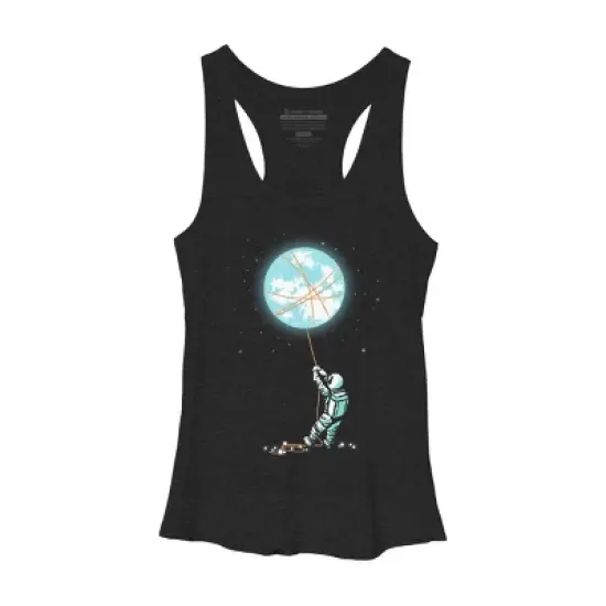 Women's Design By Humans Moon catcher By radiomode Racerback Tank Top image {2}