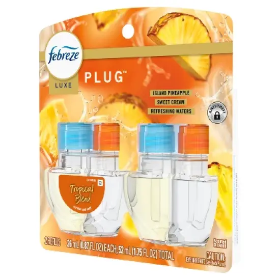 Febreze Luxe Plug Dual Air Freshener Refills - Tropical Blend - 1.75 fl oz/2ct image {12}