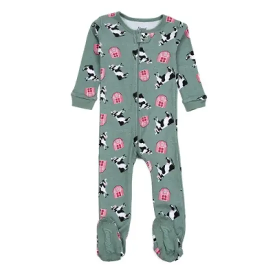 Leveret Footed Sleeper Cotton Pajamas image {4}