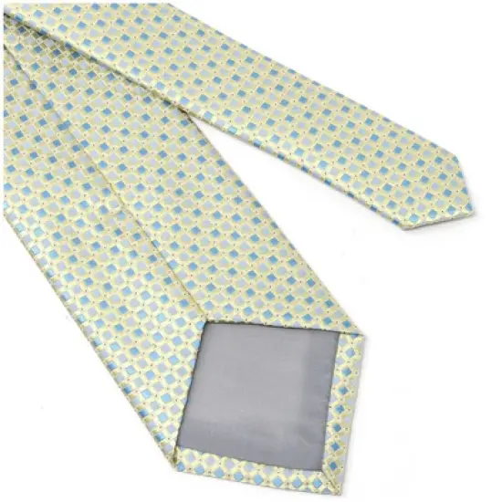 Men's Tiles Design Micro Fiber Poly Woven Regular Neck Tie image {3}