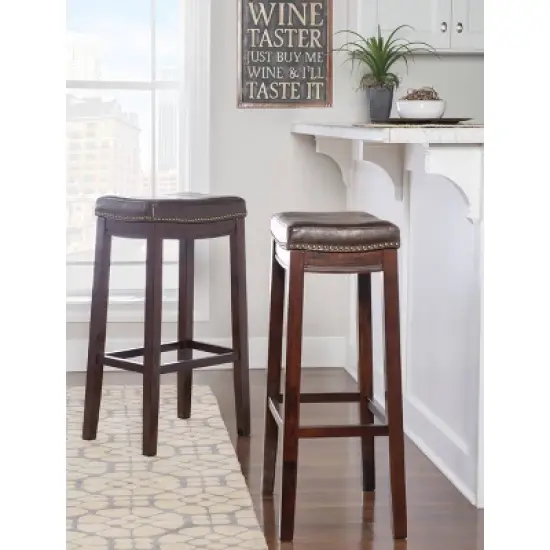Set of 2 Claridge Barstools - Linon image {7}