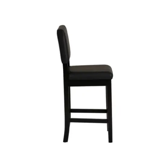 Linon Milano Counter Height Barstool Black image {5}