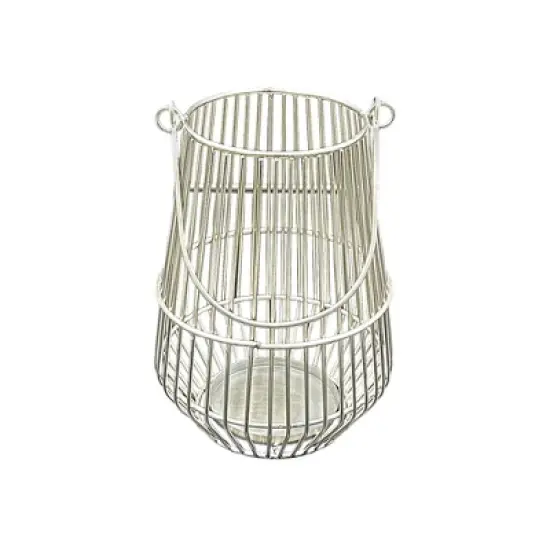 Essential Decor & Beyond 10" Aluminum Wire Metal Lantern image {1}