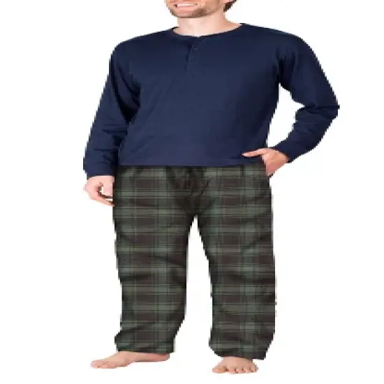 SLEEPHERO Men's Long Sleeve Flannel Pajama Set image {5}