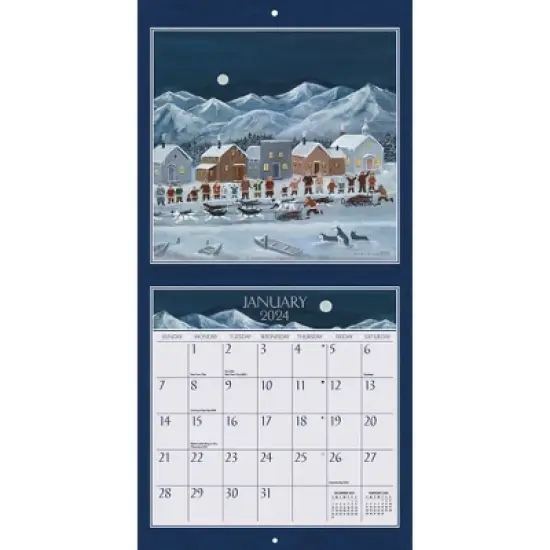 Lang 2024 Wall Calendar 12"x12" Folk Life image {1}