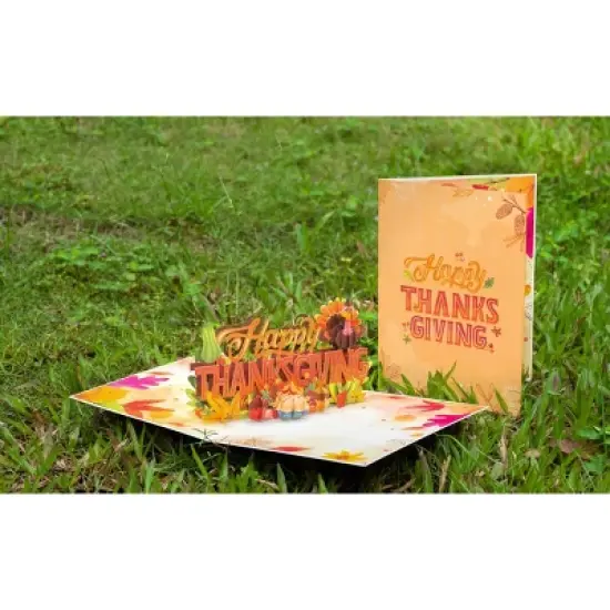 Paper Love 3D Happy Thanksgiving Pop Up Greeting Card image {4}