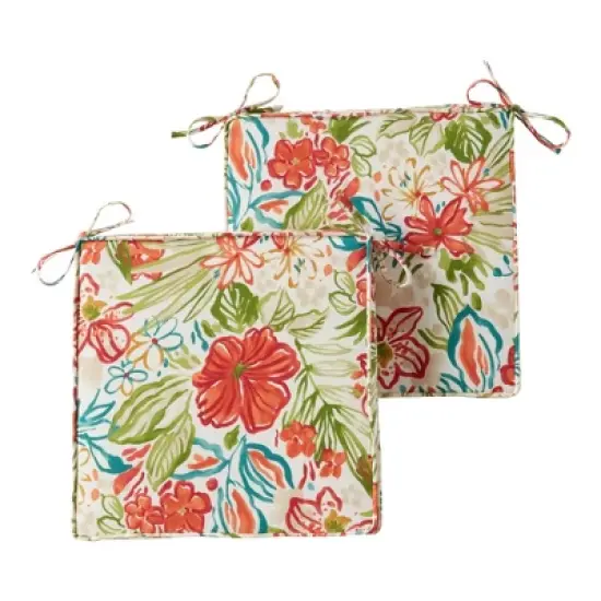 Kensington Garden 2pc 18" Square Outdoor Chair Pad image {8}
