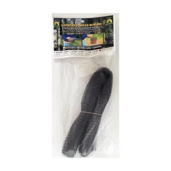 Grow Master 24 in. W Gray Stainless Steel Gopher Wire Basket image {1}