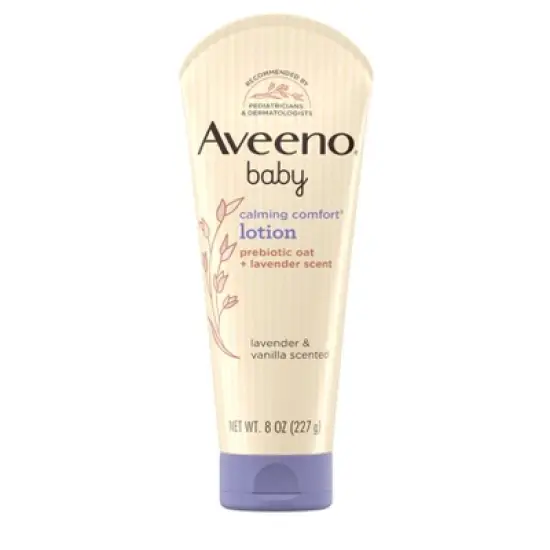 Aveeno Baby Calming Comfort Moisturizing Body Lotion - Lavender & Vanilla Scents - 8 fl oz image {10}