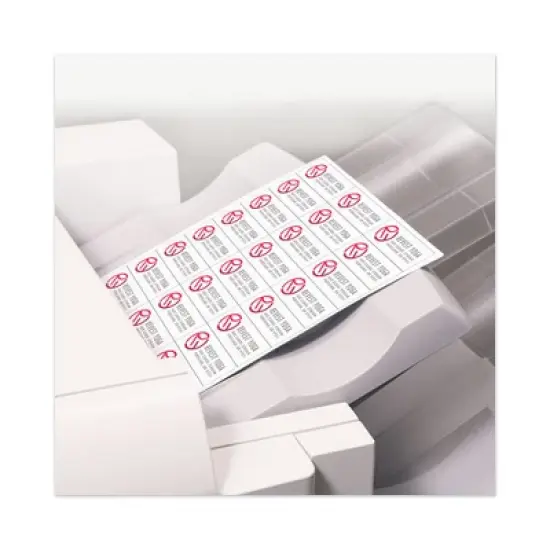 Avery Copier Mailing Labels, Copiers, 1.5 x 2.81, White, 21/Sheet, 100 Sheets/Box image {2}