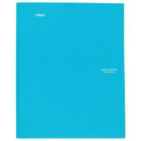 Five Star 2 Pocket Plastic Folder with Prongs (Colors May Vary): Stationery, Multicolor, 25 Sheet Capacity, Internal Pockets image {8}