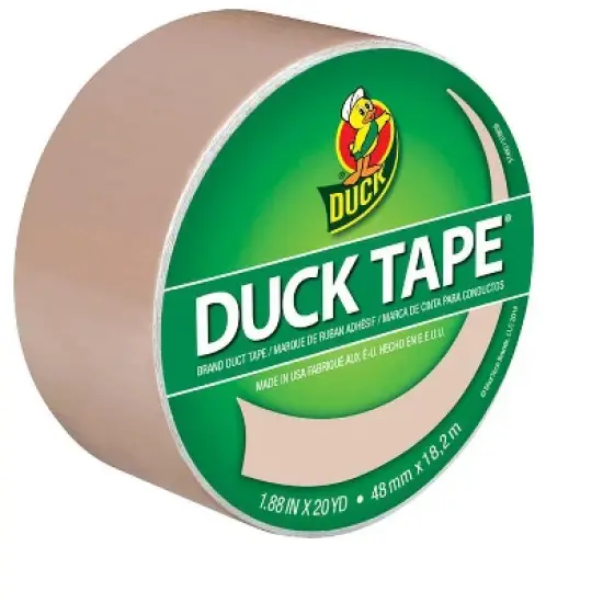 Duck - Solid Duct Tape - Beige - 1.88 in x 20 yd - Case of 6 image {1}