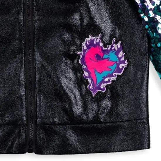 Disney Descendants Mal Sequin Zip Up Jacket Little Kid to Big Kid  image {8}