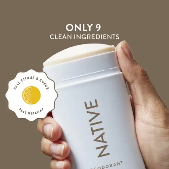 Native Limited Edition Fall Getaway Deodorant  - Fall Citrus & Suede- 2.65oz image {3}