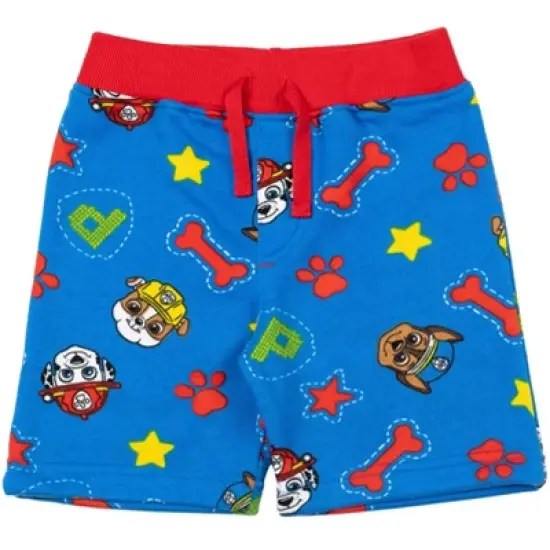 Paw Patrol Rubble Marshall Chase Fleece 2 Pack Shorts Set Little Kid  image {2}