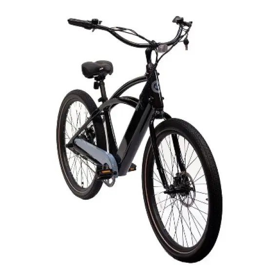 GOTRAX Adult Shoreline 27.5" Step Over Electric Cruiser Bike - Black image {4}
