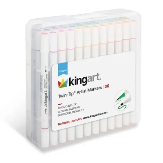 KINGART Twin-Tip Sketch Markers 36 Colors image {9}
