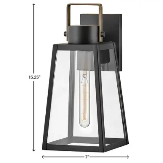 Lark Hugh 1 - Light Lantern in  Black/Burnished Bronze image {4}