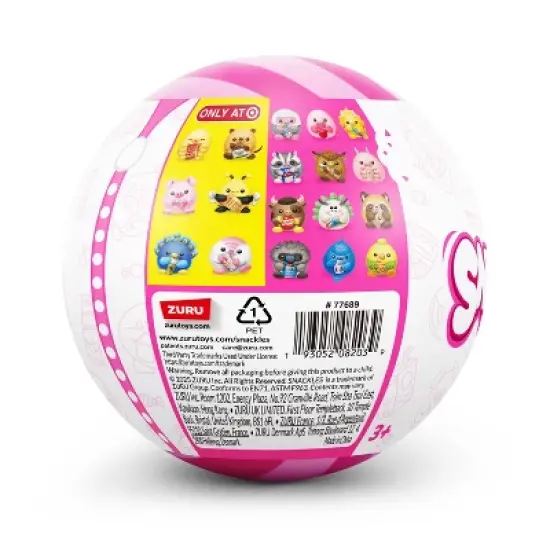 Snackles 5" Capsule Series 3 Stuffed Animal: Zoo & Farm Characters, Polyester image {7}