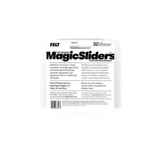 Magic Sliders 32pk 1" Heavy Duty Self-Stick Felt Pads image {1}