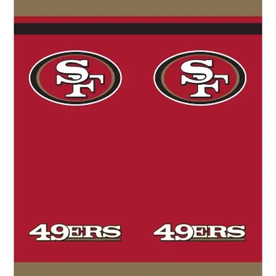 3ct San Francisco 49ers Football Reusable Tablecloth image {1}