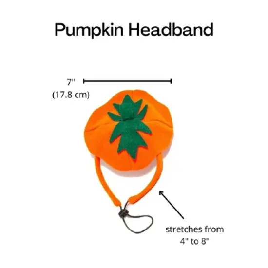 Midlee Dog Pumpkin Headband Halloween Costume image {7}