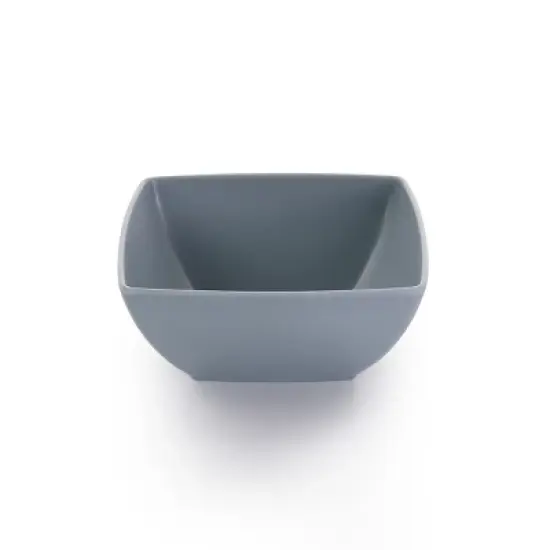 Gibson Home 12 Piece Grayson Melamine Square Dinnerware Set in Gray image {6}