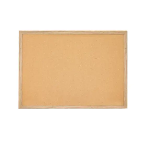 Sunnydaze Cork Bulletin Board with MDF Frame and Pushpins - 47.25" x 35.5" image {11}