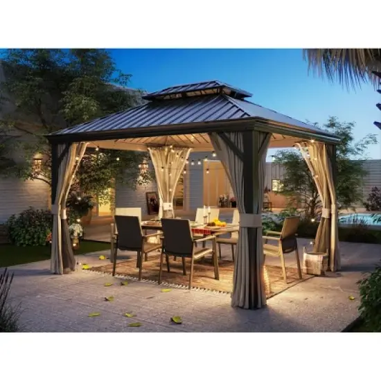 Lausaint Home 10'X12' Hardtop Gazebo image {1}