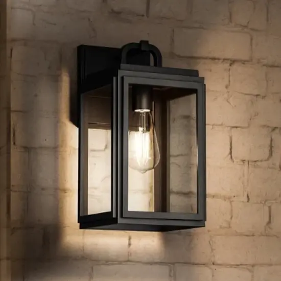 Urban Ambiance Luxury Farmhouse Outdoor Wall Sconce 13.625''H x 7.125''W,  Olde Bronze Finish,  Macon Collection, UHP1381 image {7}