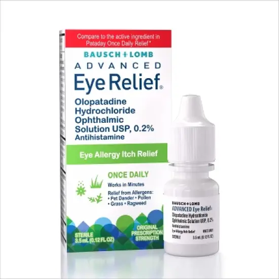 Advanced Eye Relief Olopatadine 0.2% Allergy Eye Drops - 3.5ml image {7}