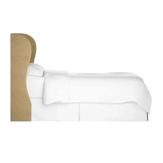 Tufted Woven Upholstered Wingback Headboard - Skyline Furniture image {2}