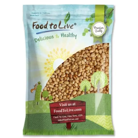 Organic Dry Roasted Pine Nuts with Himalayan Salt - by Food to Live image {11}