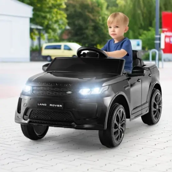 Costway 12V Kids Ride On Car Licensed Land Rover Electric Vehicle w/ Remote Control White\Black\Pink image {1}