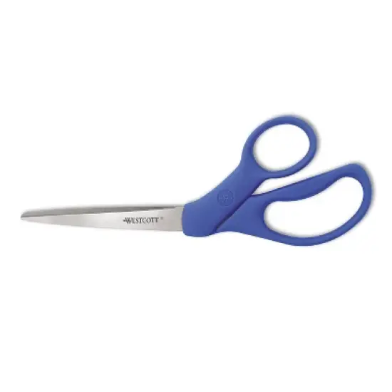 Westcott Preferred Line Stainless Steel Scissors 8" Bent Blue 43218 image {3}
