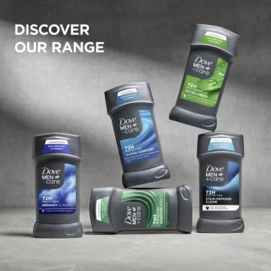 Dove Men+Care 72hr Antiperspirant & Deodorant Stick - Stain Defense Cool - 2.7oz/2ct image {6}