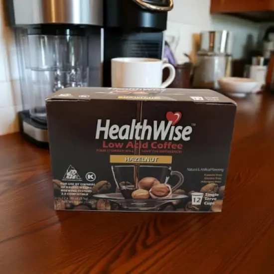 HealthWise Low Acid Hazelnut Keurig K-Cup Coffee Pods image {1}