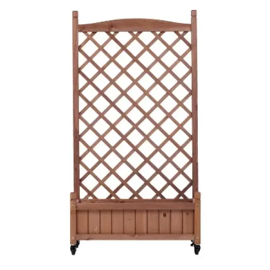 Whisen 2-Pack Raised Garden Bed with Trellis & Climbing Racks image {5}