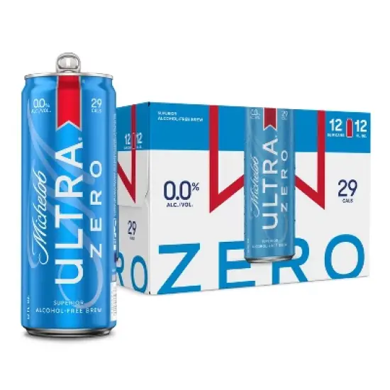 Michelob ULTRA Zero Non-Alcoholic Beer - 12pk/12 fl oz Cans image {9}