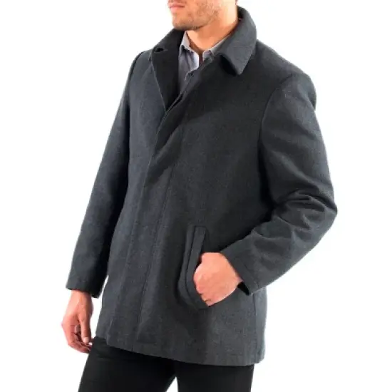 Alpine Swiss Vance Mens Wool Blend Button Up Coat image {4}