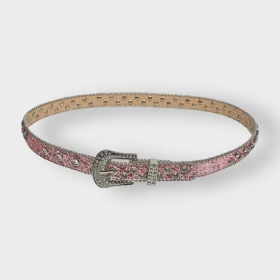 A Little Obsessed Girl's Western Rhinestone Belt &ndash; Size 6-12 (Waist Size 18"-22") for Youth image {2}