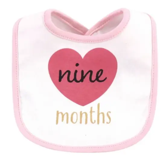 Hudson Baby Infant Girl Cotton Bibs 13pk, Hello World, One Size image {9}