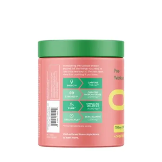 Oath Nutrition Pre-Workout Sports Nutrition Supplement Powder - Melonade Stand 25 serving: Energy, Muscle Growth, Endurance image {1}