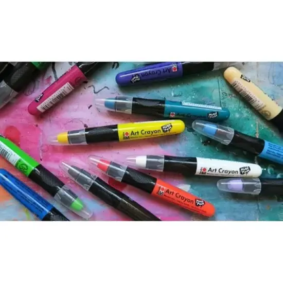 Marabu Art Crayon - Soft Wax Pastel for Mixed Media & Blending (Choose your Color) image {2}