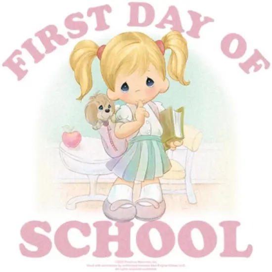 Junior's Precious Moments First Day of School T-Shirt image {1}