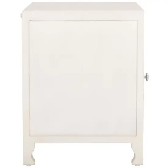 Regius 2 Shelf 1 Door Nightstand - NST5305 - White Washed - Safavieh image {3}